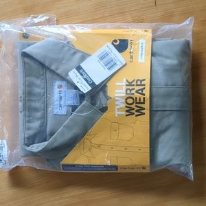 Carhartt Twill Work Wear Men's Large Long Sleeve